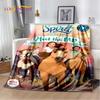 Мягкое плюшевое одеяло с героями мультфильмов Spirit Riding Free Horses, фланелевое одеяло, одеяло для гостиной, спальни, кровати, дивана, чехол для пикника