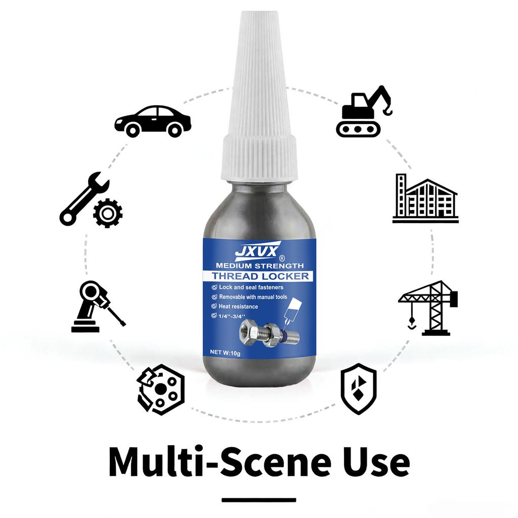 243/271 thread lock blue medium strength locking and sealing nuts bolts,fasteners and metal can prevent loosening and leakage Thread Lock3