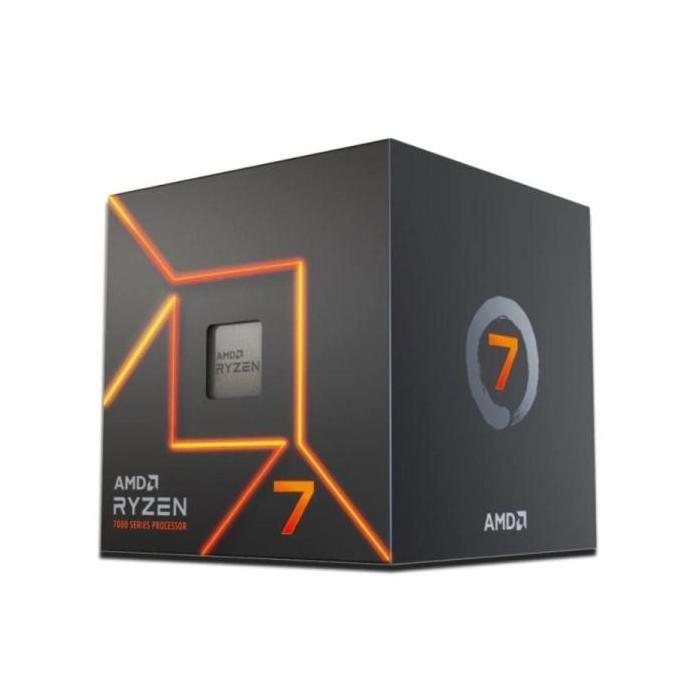 Processeur - AMD - Ryzen 7 7700 - Socket AM5 - 8 cœurs/16 threads - 3.8 GHz (boost 5.3 GHz)
