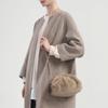 Lara Fur Clutch Crossbody Bag Beige Lala2f138