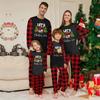 Рождественские семейные комплекты пижамы, домашняя одежда, семейные комплекты топов с длинными рукавами и брюк