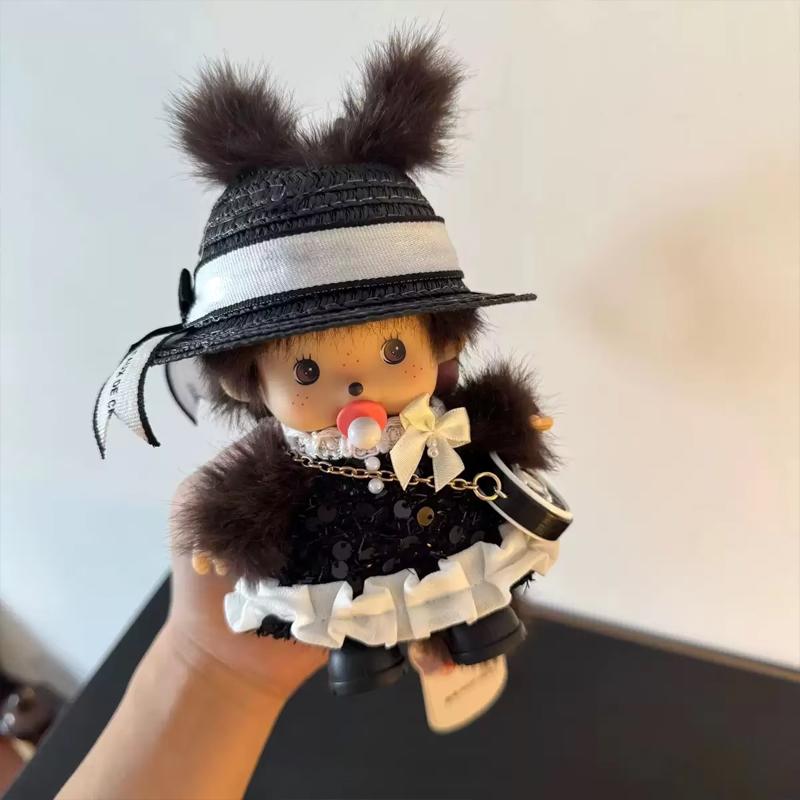 15 см Мончичи Милая Обезьянка Кукла для DIY Сменная Одежда Разные Стилі Изысканный Рюкзак Брелок Игрушка Периферия Подарок