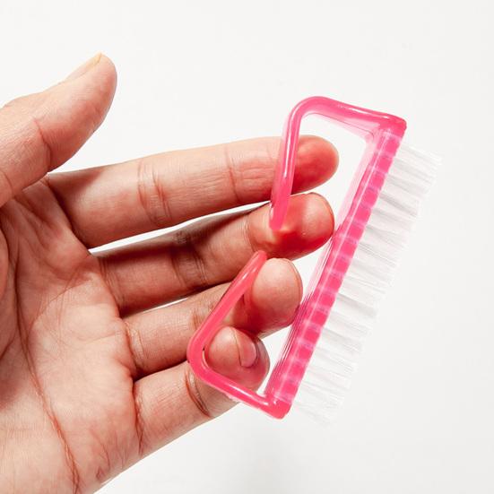 4 шт. Щеточки для чистки ногтей с мягкой щетиной и ручкой для чистки ногтей