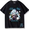 Second Dimension Anime Hatsune Miku Fashion Trend New Cotton Top Short Sleeve T-shirt Unisex