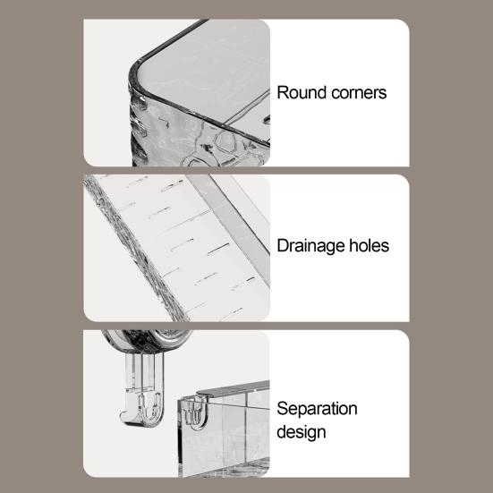 1/2 шт. Держатель для хранения на присоске, высокая грузоподъемность, простая установка, настенная полка для хранения без сверления, органайзер для душа