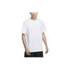 Logo Print Loose Fit Crew Neck Short Sleeve T-Shirt With Drop Shoulders Men Tops White HF4635-100