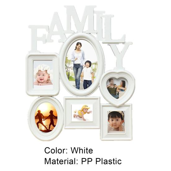 Plastic Photo Holder Multi-sized Useful Wall Hanging Frame