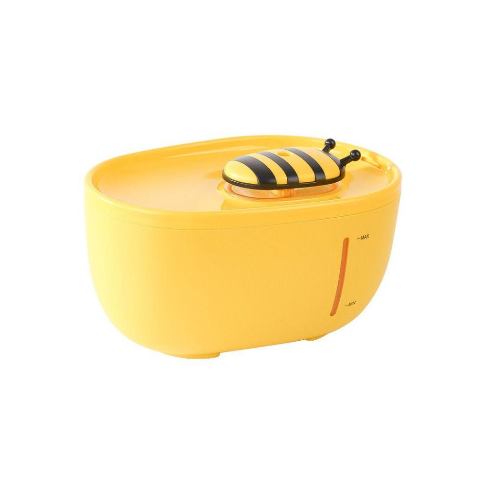 Ультратихая поилка для домашних животных 2 л, автоматический водопад для кошек, диспенсер для воды с пчелой для щенков и кошек