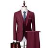 2024 Men's Slim Fit Korean Style Wedding Tuxedo - Two-Button Business Casual Suit Set