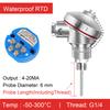 Waterproof RTD Sensor PT100 Temperature Probe Industrial High Precision Integrated Stainless Steel Threaded Temperature