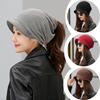 Winter Warm Turban Hat Solid Color Plait India Hat New Fashion Beanie Scarf  for Outdoor