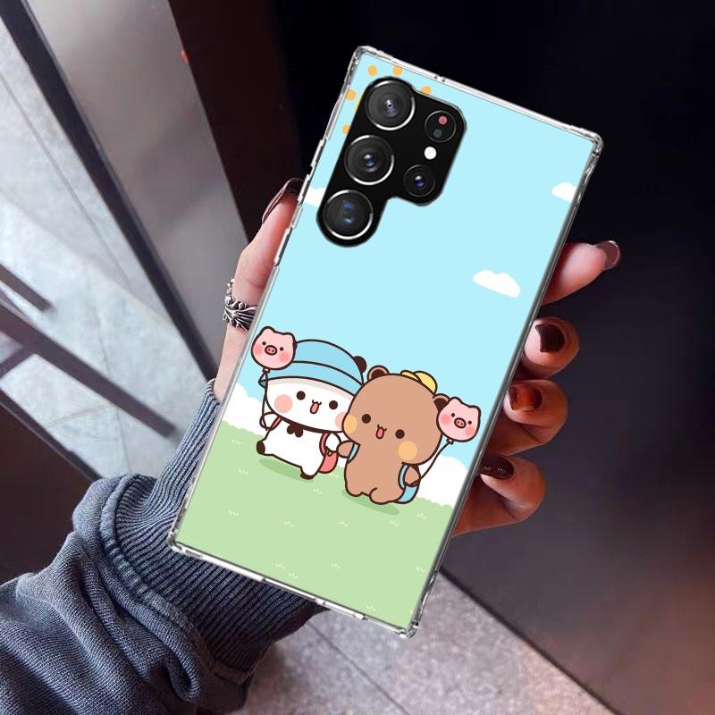 Bubu Dudu Cartoon Cute Phone Case For Samsung Galaxy S23 S24 S25 Edge S26 Ultra S22 + S21 Plus S20 FE Cover Silicone Print Shell