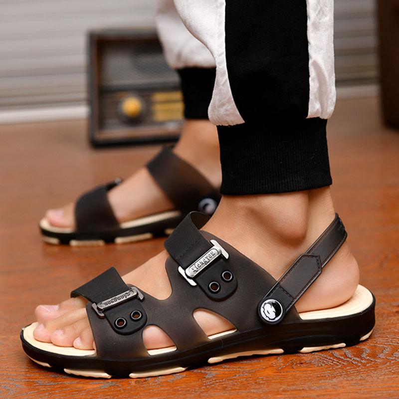 Fashion Summer Sandals  Men Slippers Outdoor Beach Casual Shoes Zapatos De Hombre Indoor Durable Anti Slip Peep Toe New