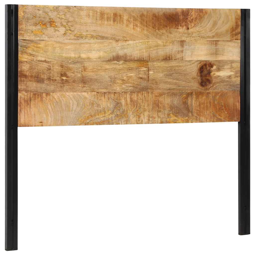 Headboard 120 cm Solid Mango Wood and Iron