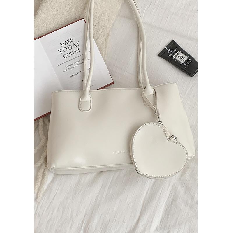 Niche Texture Hand-held Red Bag Women's 2025 New Fashion Commuter Underarm Bag Large-capacity Shoulder Tote Bag