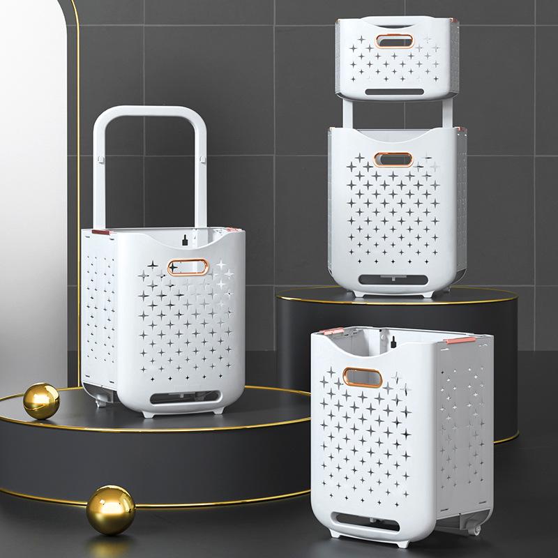 Wall-Mounted Foldable Laundry Basket: Large Capacity, Multifunctional Storage