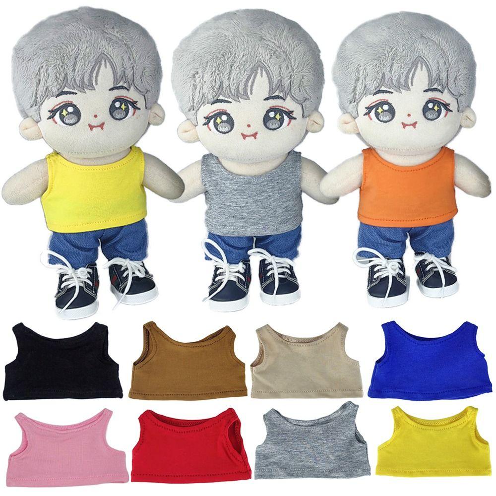 Одежда для кукол своими руками 10 см безрукавка футболка подарочная кукольный жилет хлопковая мягкая кукла