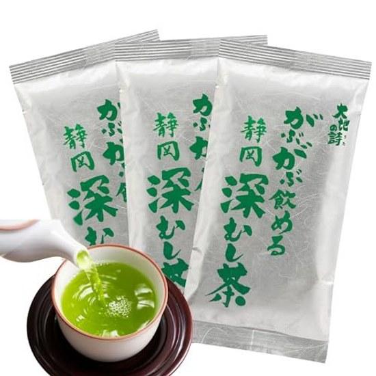 Arahataen Shizuoka Deep Steamed Tea Daichi no Uta Drinkable 100g3 bags set Green Leaves Japanese Second Flush Makinohara