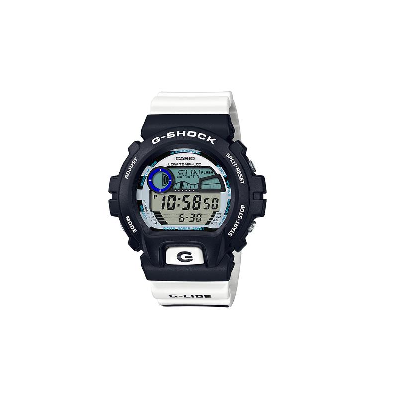 Casio Серия G-SHOCK Фаза прилива и луны Ударопрочный и водонепроницаемый Механизм Кварцевый механизм Резиновый ремешок Японские и корейские часы Мужские GLX-6900SS-1