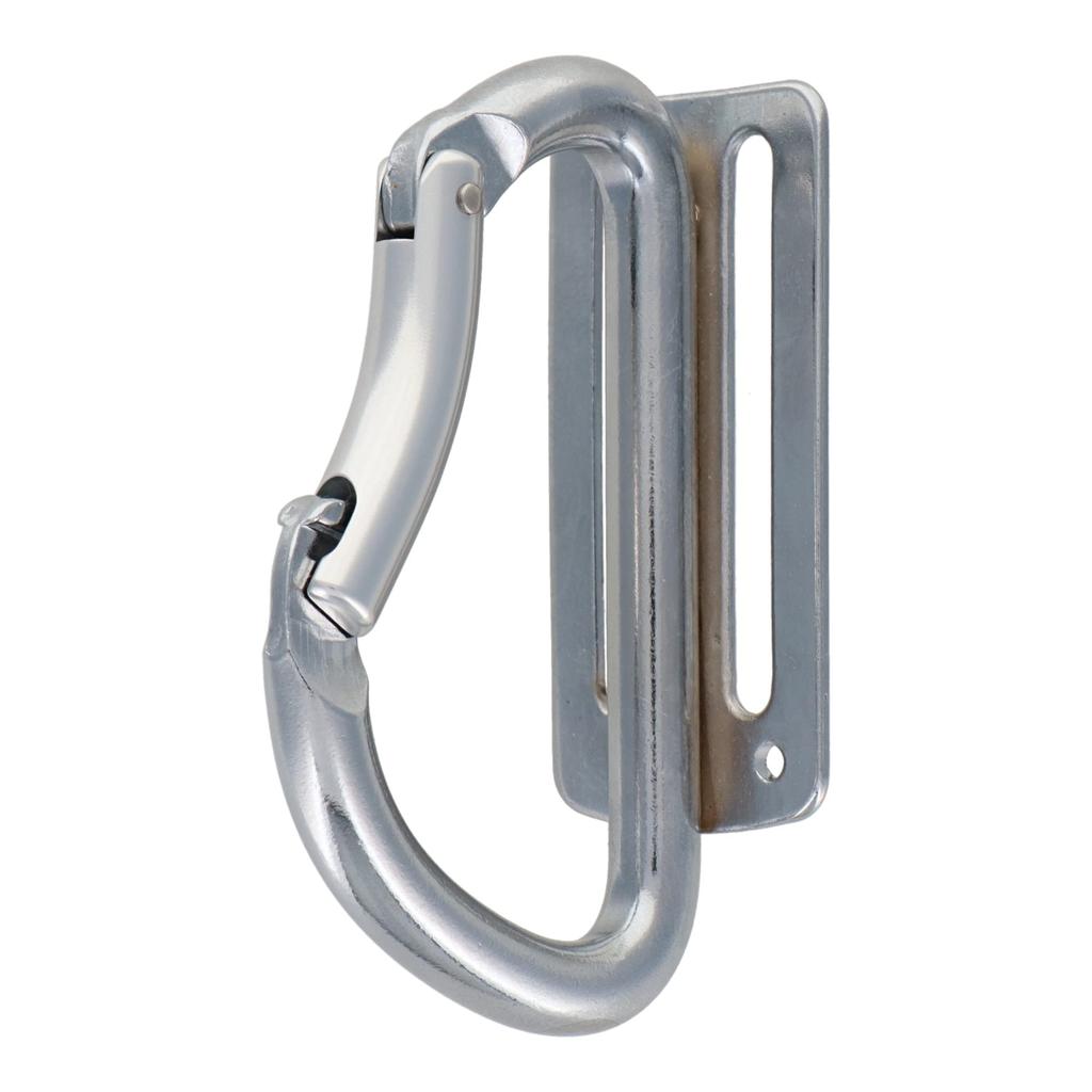 Sankyo Corporation DBLTACT Curved Gate Carabiner Tool Difference Silver DT-KA-H