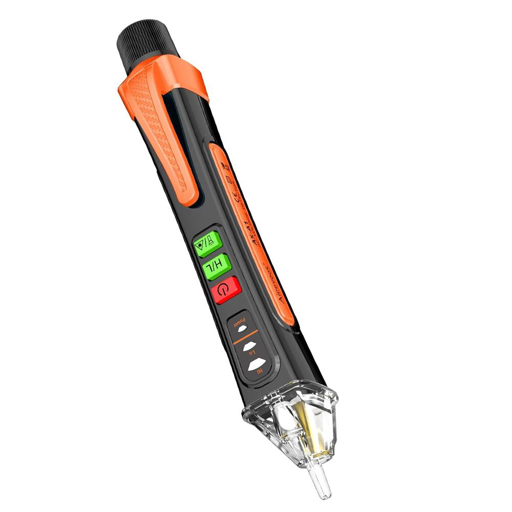 New Non-Contact Voltage Tester with Range AC 12V-1000V Live/Null Wire Tester Electrical Tester with Flashlight Buzzer Alarm