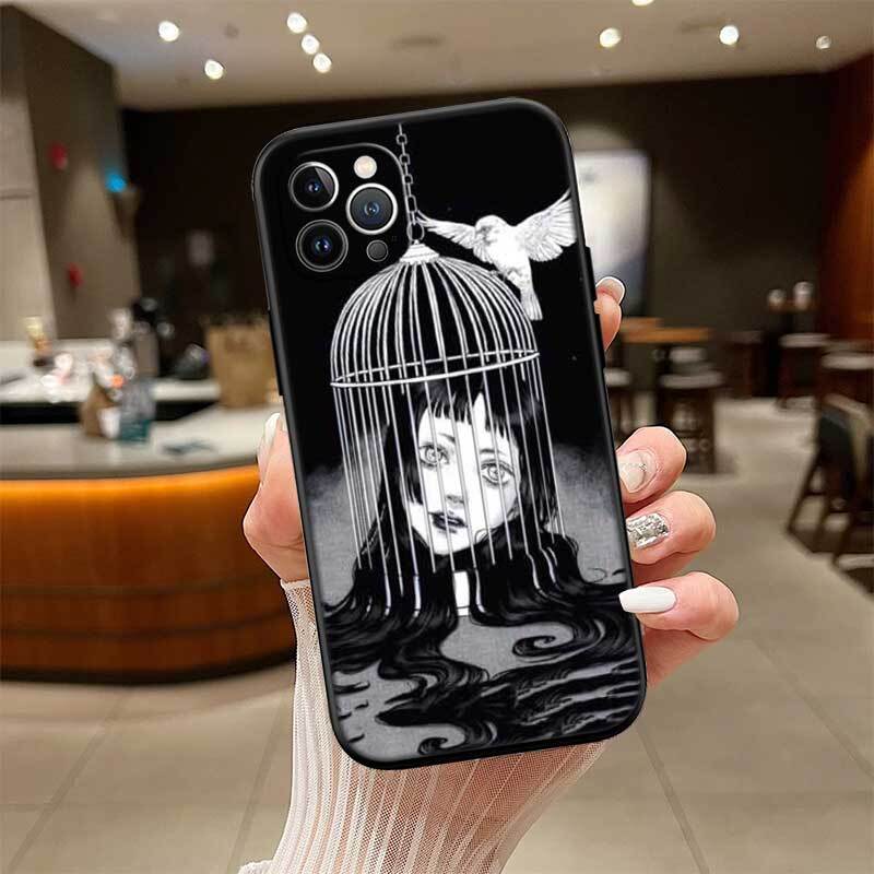 Junji Ito Tomie Phone Case for Xiaomi Poco C40 C51 C50 C55 C65 C71 C75 C85 F8 F7 F6 F5 F3 F2 X7 X6 X4 X3 X2 M7 M6 M5 M4 M3 M2 Pro