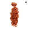 15*100cm Fashion Accessories Mini Tresses 1/6 1/4 1/3  Curly Wigs Toy Toupee Doll Hair Screw Periwig