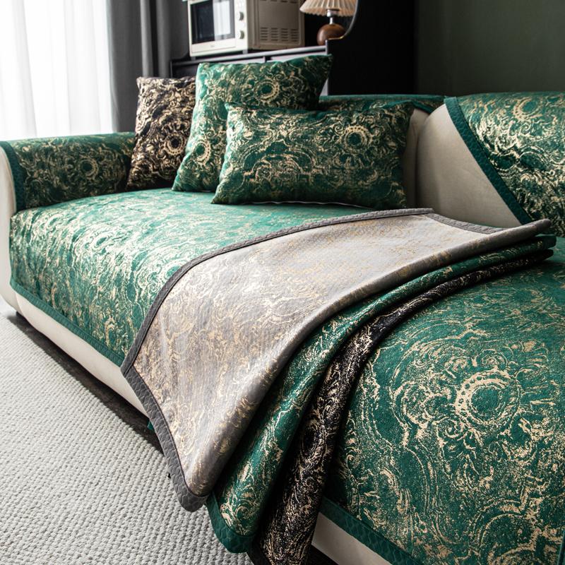 Европейский стиль легкий роскошный чехол для дивана коврик для гостиной подушка на все времена универсальный нескользящий коврик для сиденья декоративный коврик для дома пылезащитный