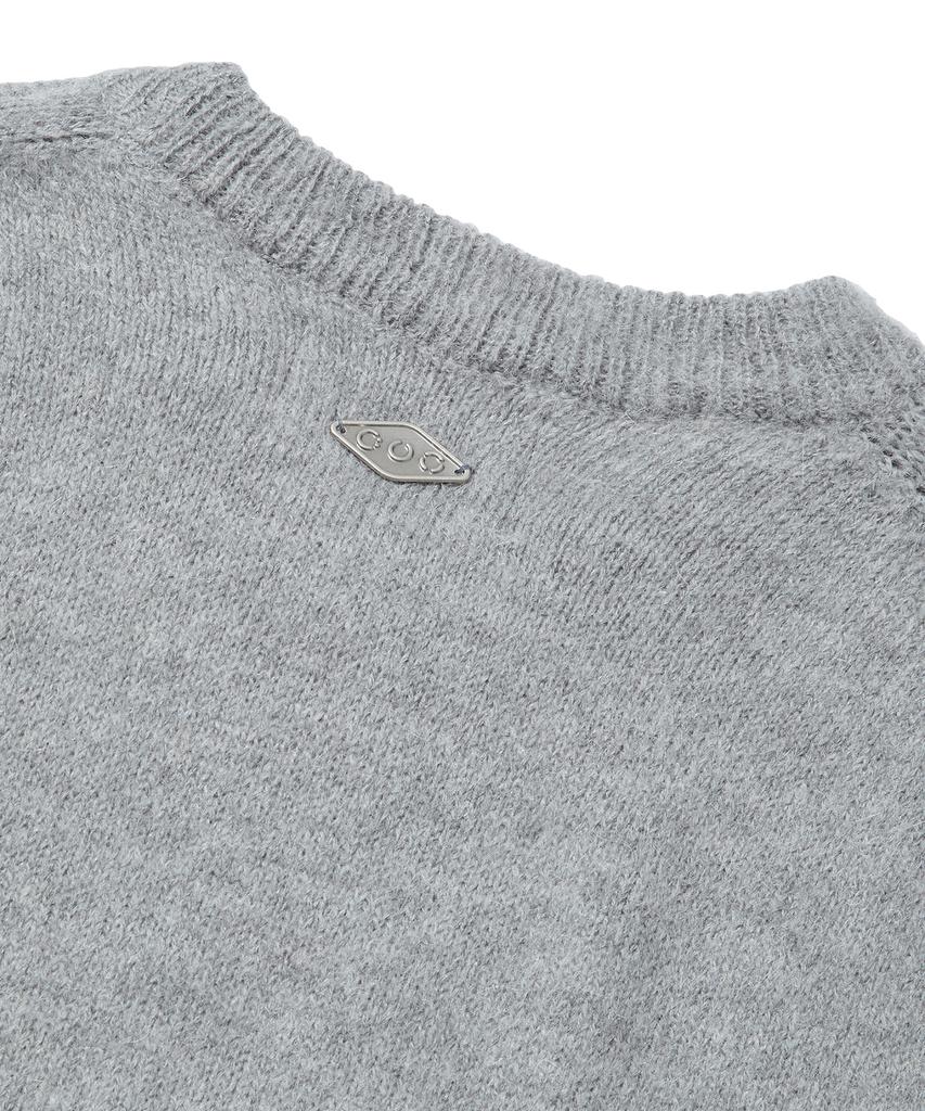 DTHIRTYONE Brushed Alpaca Sweater_Gray