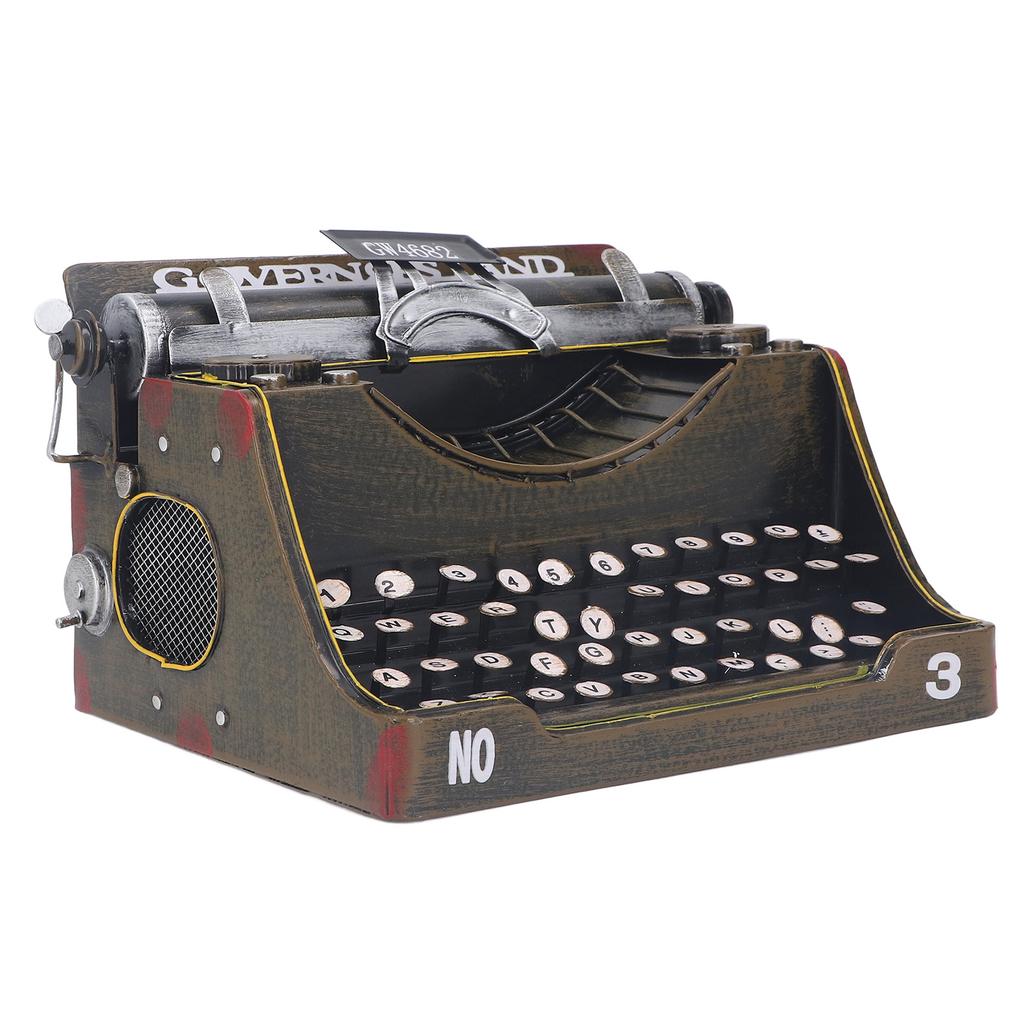 Retro Vintage Typewriter Decoration Sturdy Stylish Retro Typewriter Model Prop for Homes Living