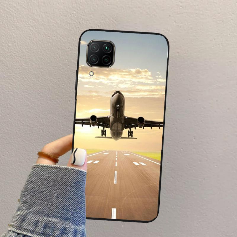 Чехол Самолет Самолет Самолет Для Huawei Nova Y73 Y72 Y61 Y91 Y70 Y60 Y90 12s 12i 11i 8i 9 10 SE P30 P40 Lite P60 Pro