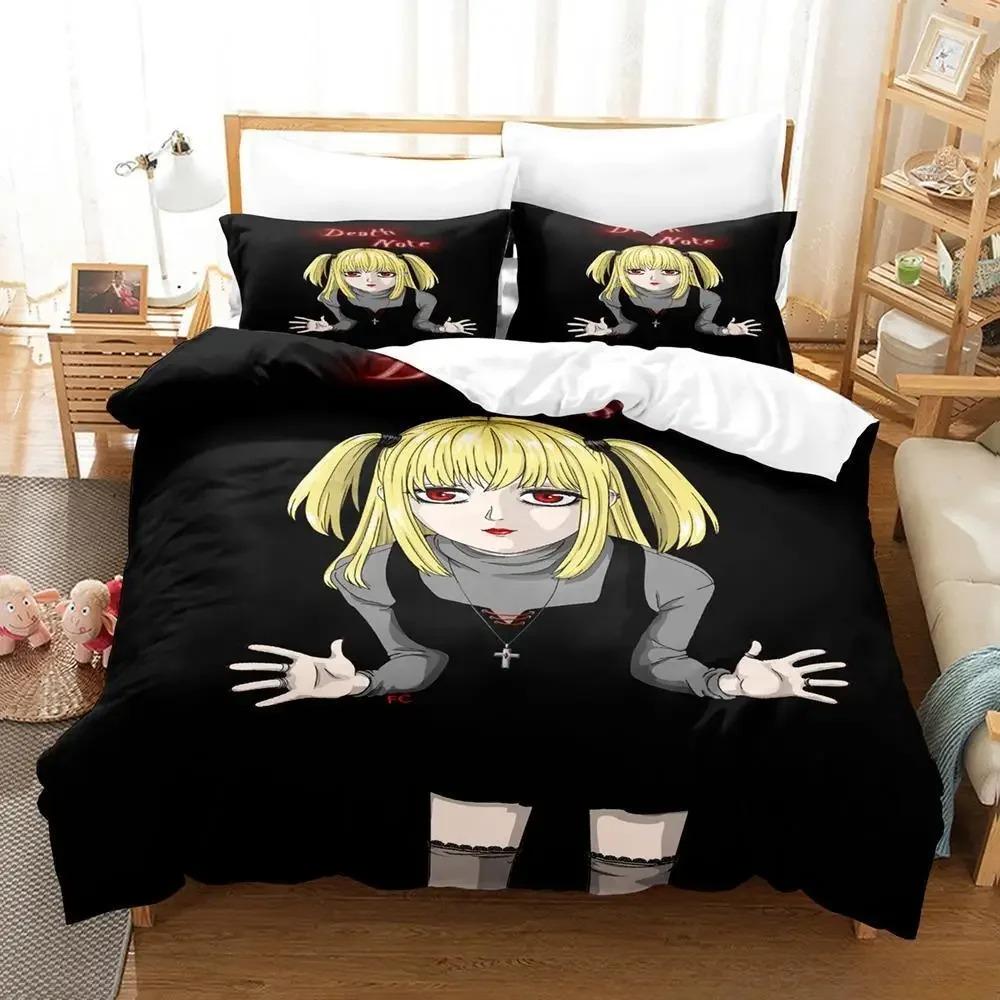 Новый комплект постельного белья Death Note Misa Misa Single Twin Full Queen King Size для взрослых и детей, пододеяльник, наборы для спальни в стиле аниме