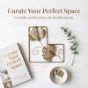 Gold Color Metal Wall Art Decor 7.9in Home Decor Wall Art Silhouette Wall Art  For Living Room