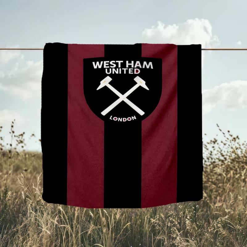 1PC West Football Printed Soft Flannel Blanket Throw for Adult Bedroom Living Room Sofa Camping Travel Fan gifts Christmas Gifts