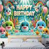 Single-sided shark background banner suitable for 2D flat printing party decorations for home decoration
