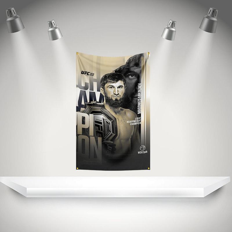 Mmagomeo Ankalaev Flag Boxer Banner 3x5ft With Brass Grommets Hd Printing Tapestry Exhibition Boxer Sports Fans Garage Decor