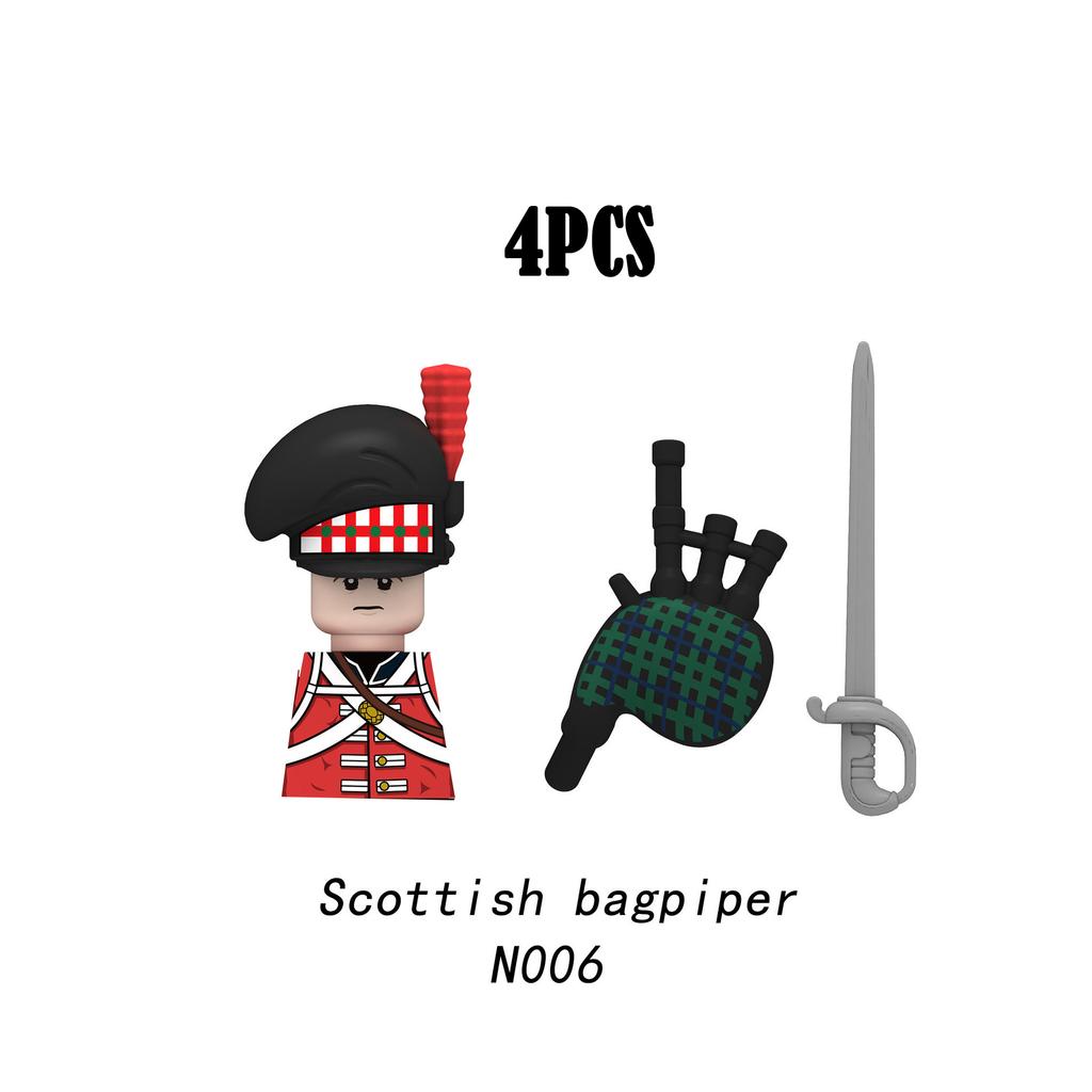 Военные Наполеоновские войны Солдаты Строительные блоки WW2 Русско-британская армия Фигурки Гвардия Пехота Оружие MOC Кирпичи Мальчик Игрушка