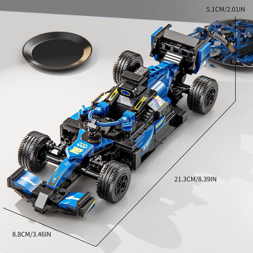 Ovly Supercar Building Block City Technique F1 Racing Car Model Speed Champions Sport Vehicles Car Toy Children's Birthday Gift No.T1104