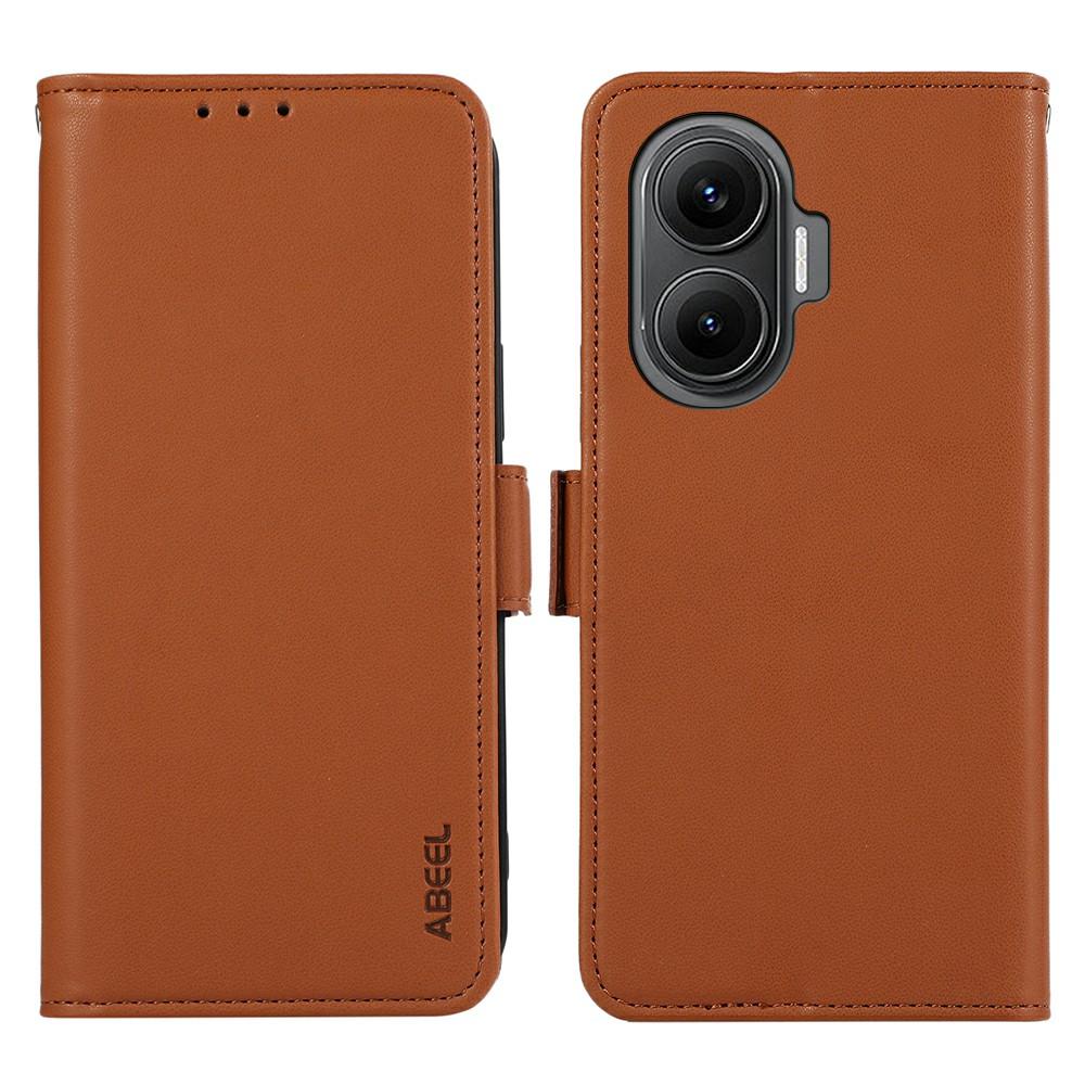 ABEEL Чехол для Xiaomi Redmi Turbo 4 Pro 5G/Poco F7 5G Кожаный чехол для телефона с кошельком и RFID-блокировкой