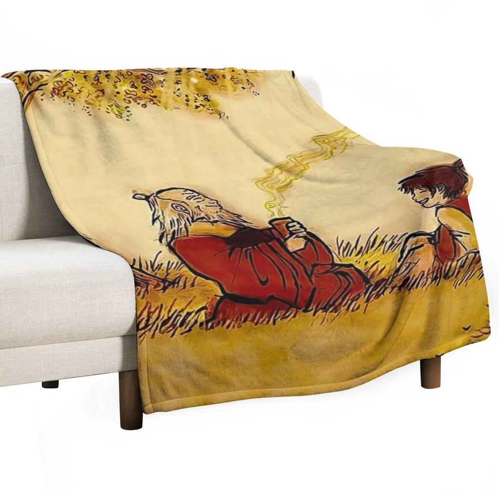 iroh's tea Throw Blanket Summer Beddings Large Hairy Flannel Fabric Blankets