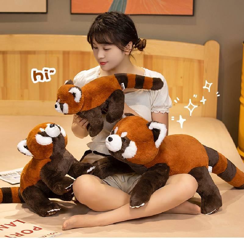 Плюшевая игрушка Красная панда Мягкая игрушка Кукла Мультяшный декор для спальни Подарок Детям