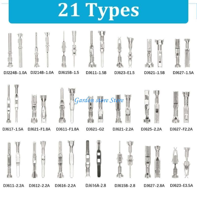 B0KB 720Pcs 1-3.5mm Car Wire Terminals Connector Pin with Terminals Removal Tool