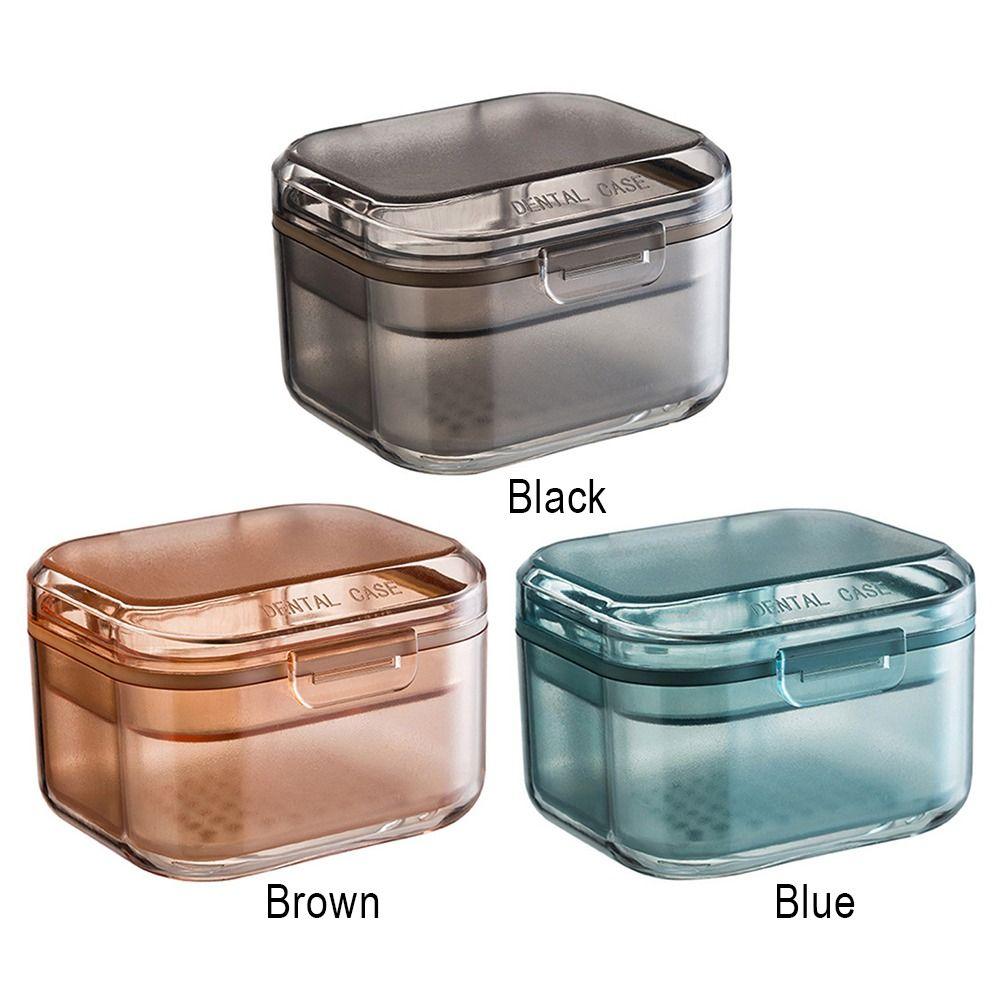 Soak Orthodontic Retainer Denture Case Tooth Socket Box Braces Storage Box Mouth Guard Container