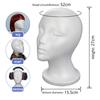 Foam Wig Head Tall Female Mannequin Hairpieces Display Holder Hats Sunglasses Headphone Headwear Stand Cosmetics Model Head Prop