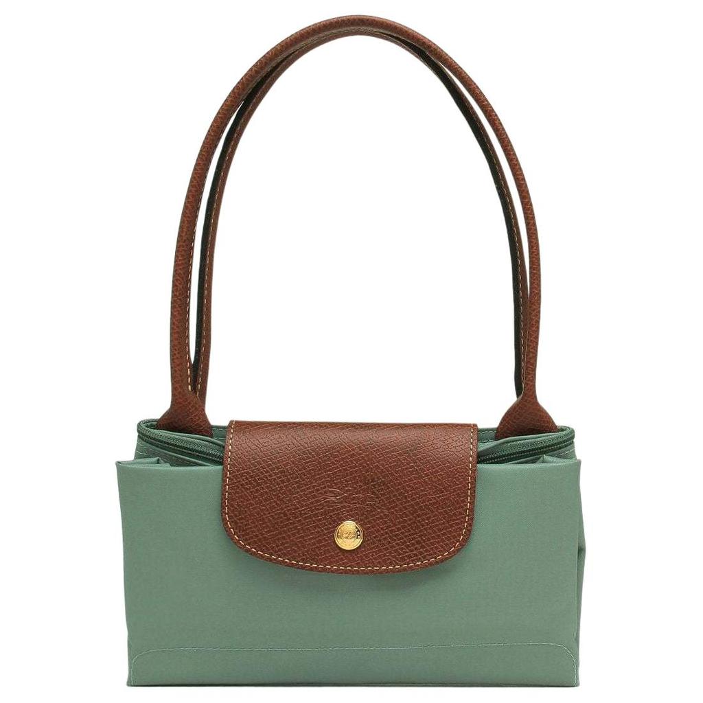 Longchamp Сумка-тоут Le Pliage с логотипом, нейлон, средняя, женская, цвет «Лазурный», 2605089P99