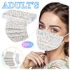 Трехслойная одноразовая пыленепроницаемая защитная маска с леопардовым принтом для взрослых