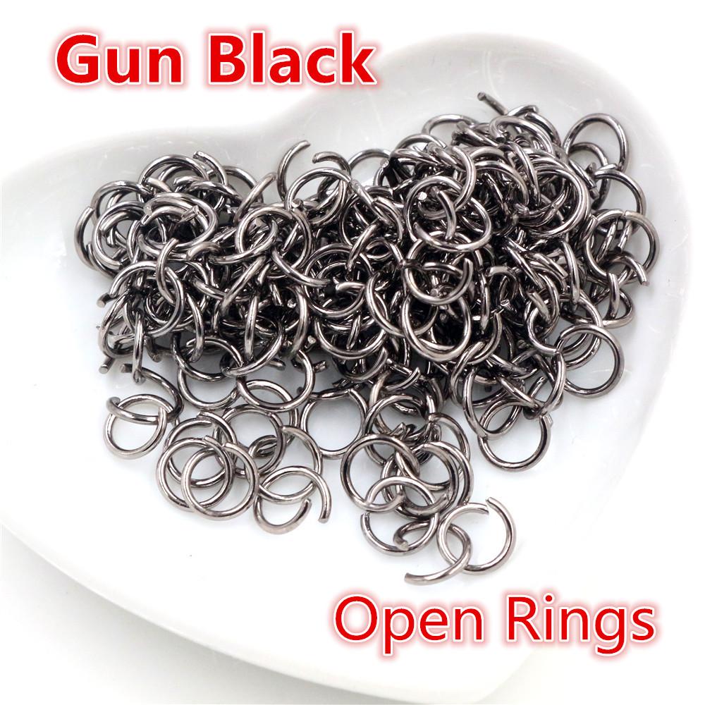 200 шт. гальванизированных железных соединительных колец (3-10mm) для изготовления ювелирных изделий своими руками