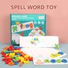 Alphabet Letter Learning Cards Set Word Spelling Practice Game Toy English Letters Spelling Card