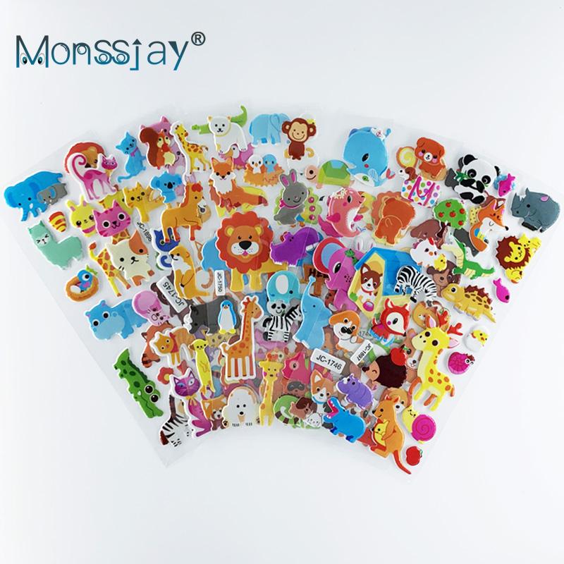 8 листов/компл., водонепроницаемые наклейки с животными из мультфильма, зоопарка, детский блокнот, украшение, наклейка для скрапбукинга, игрушка для детей, мальчиков и девочек