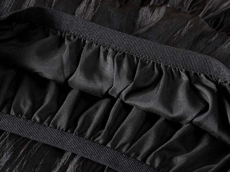 Dimanaf 2025 Летние женские новые юбки однотонные эластичные плиссированные элегантные юбки